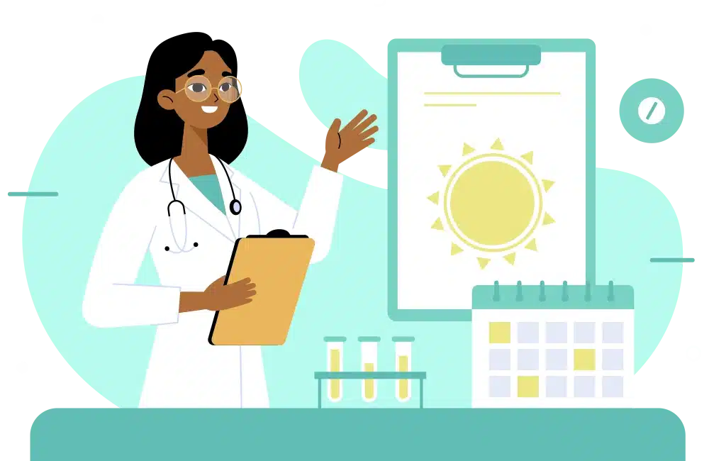 exemple d'illustration en flat design créé pour le site internet d'Impactss